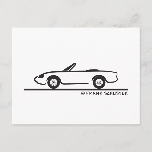Alfa Romeo Spider Duetto Postkarte (Vorderseite)