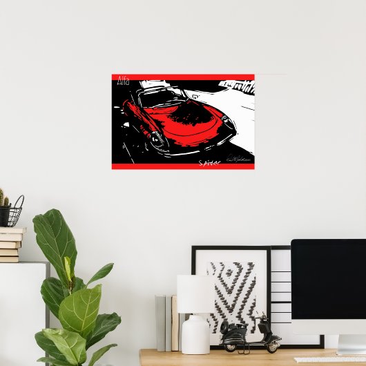 Alfa Spider Poster (Heimbüro)