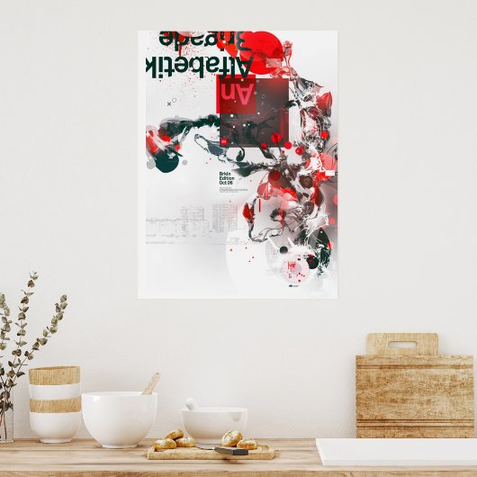 Alfabetik Brigade Poster (Küche)