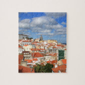 Alfama Lissabon Dachspitzen Puzzle (Vertikal)