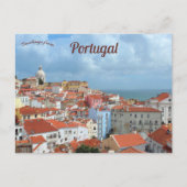 Alfama Lissabon Portugal Postkarte (Vorderseite)