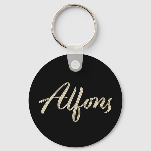 Alfegold Button Schlüsselger Schlüsselanhänger (Vorderseite)