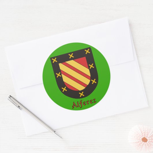 Alferez Familie Schild Aufkleber (Umschlag)