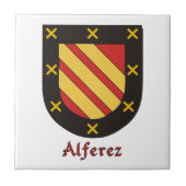 Alferez Family Shield Fliese (Vorderseite)