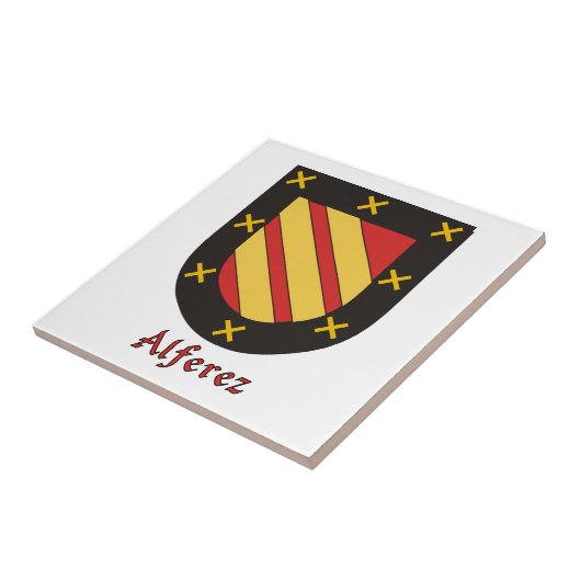 Alferez Family Shield Fliese (Seite)