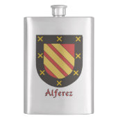 Alferez Heraldic Shield Flachmann (Vorderseite)