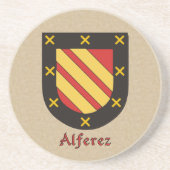 Alferez Heraldic Shield Untersetzer (Vorne)