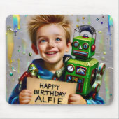 ALFIE ~ Und sein ROBOT ~ Mousepad (Vorne)