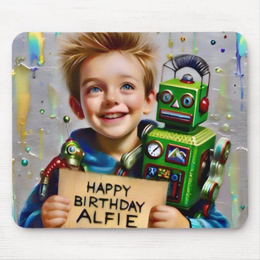 ALFIE ~ Und sein ROBOT ~ Mousepad (Vorne)