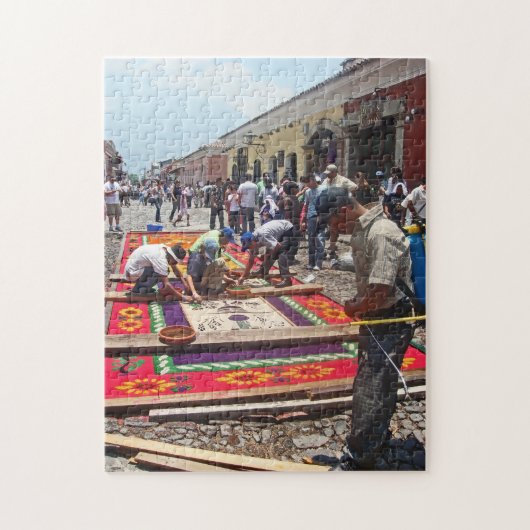 Alfombra für Semana Sankt in Antigua - Puzzle (Vertikal)