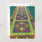 Alfombras de La Antigua 9 Postkarte (Vorne/Hinten)