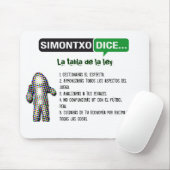 Alfombrilla La Tabla de la Ley Mousepad (Mit Mouse)