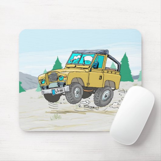 AlfombrillaLandRover88zazzle Mousepad (Mit Mouse)