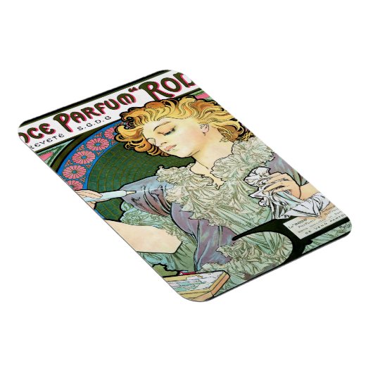 Alfons Mucha 1896 Lance Parfum Rodo Magnet (Rechte Seite)