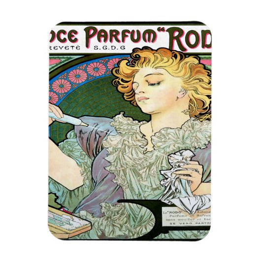 Alfons Mucha 1896 Parfüm-Flakon Rodo Magnet (Vertikal)