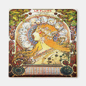 Alfons Mucha 1896 Zodiac Magnet (Vorne)