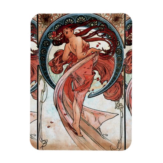 Alfons Mucha 1898 Dance Magnet (Vertikal)