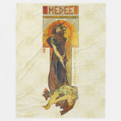 Alfons Mucha 1898 Fleecedecke (Vorderseite)
