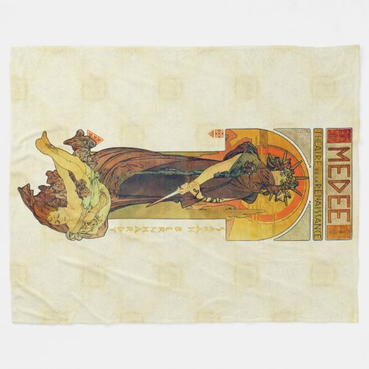 Alfons Mucha 1898 Fleecedecke (Vorderseite (Horizontal))