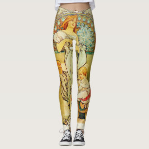 Alfons Mucha 1898 Nahrung für Säuglinge Leggings