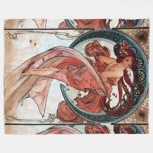 Alfons Mucha 1898 Tanz Fleecedecke (Vorderseite (Horizontal))
