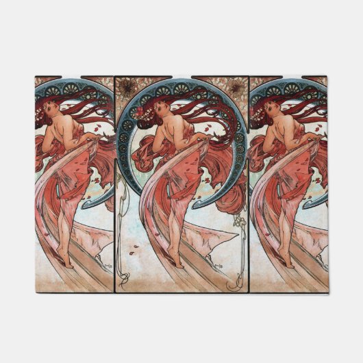 Alfons Mucha 1898 Tanz Fußmatte (Vorderseite)
