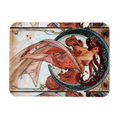Alfons Mucha 1898 Tanz Magnet (Horizontal)