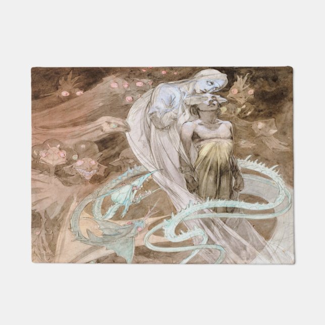 Alfons Mucha 1899 Le Pater Fußmatte (Vorderseite)