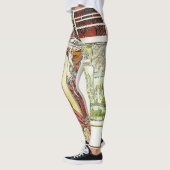 Alfons Mucha 1900 Österreichischer Pavillon Leggings (Links)