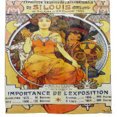 Alfons Mucha 1903 Exposition Universelle Duschvorhang (Vorderseite)