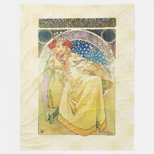 Alfons Mucha 1911 Prinzessin Hyacinta Fleecedecke