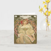 Alfons Mucha 2 Karte (Gelbe Blume)