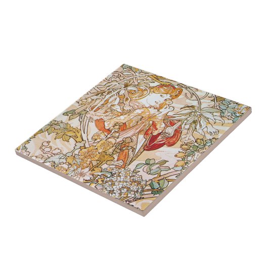 Alfons Mucha Art Fliese (Seite)