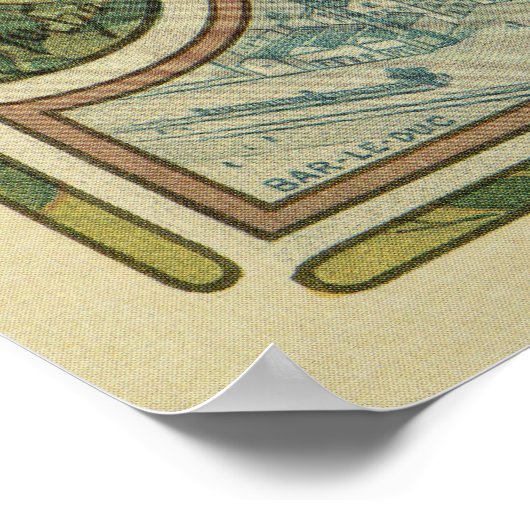 Alfons Mucha Art Nouveau Bier und Poster (Ecke)