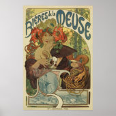 Alfons Mucha Art Nouveau Bier und Poster (Vorne)