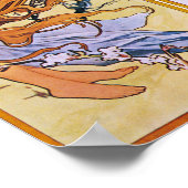 Alfons Mucha Art Nouveau Four Seasons Malerei Poster (Ecke)