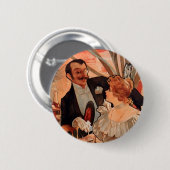 Alfons Mucha Button (Vorne & Hinten)