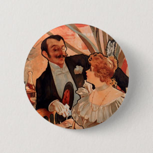 Alfons Mucha Button