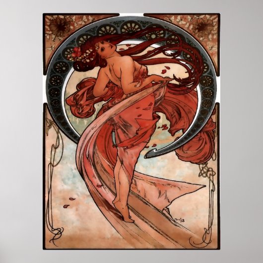 Alfons Mucha Dance Poster (Vorne)