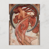 Alfons Mucha Dance Postkarte (Vorderseite)