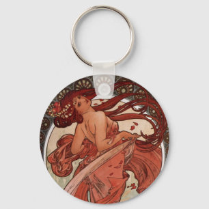 Alfons Mucha Dance Schlüsselanhänger