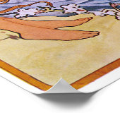 Alfons Mucha ~ Die vier Jahreszeiten Poster (Ecke)