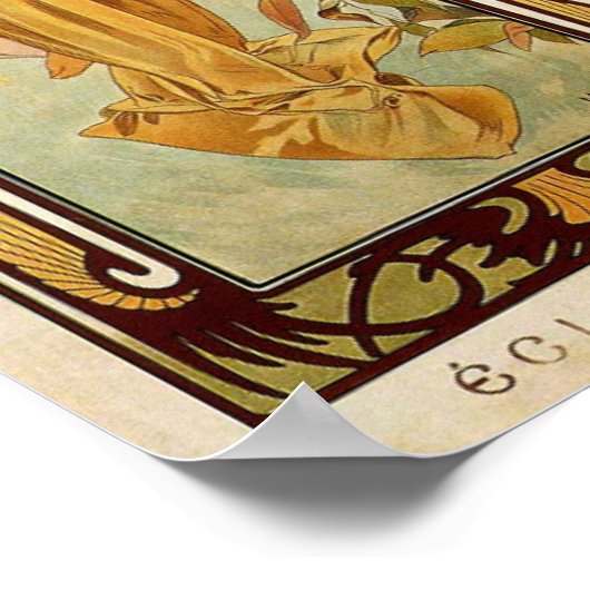 Alfons Mucha - Éclat du Jour Poster (Ecke)