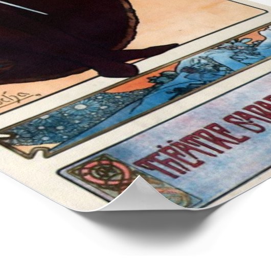 Alfons Mucha Hamlet Poster (Ecke)