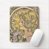 Alfons Mucha, La Plume Mousepad (Mit Mouse)