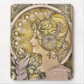 Alfons Mucha, La Plume Mousepad (Vorne)