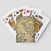Alfons Mucha, La Plume Spielkarten (Rückseite)