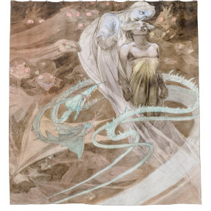 Alfons Mucha Le 1899 Pater Duschvorhang
