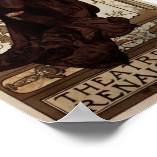 Alfons Mucha Lorenzaccio Poster (Ecke)