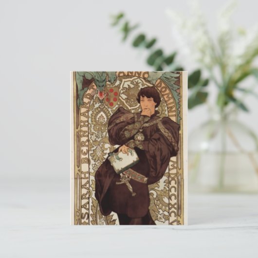Alfons Mucha Lorenzaccio Postkarte (Stehend Vorderseite)